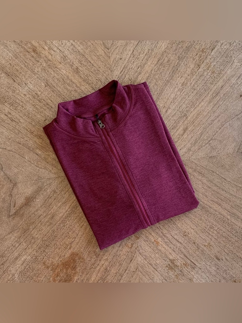 P’tula Maroon BarePro Fitted Zip Up Jacket